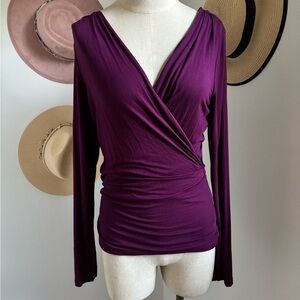 Free People Deep Purple Wrap top